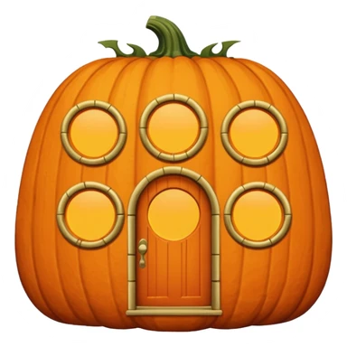 Maison citrouille sticker