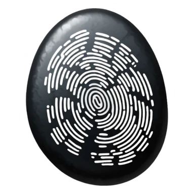 finger print on ink sticker