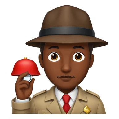 Detective with a fez sticker
