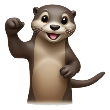 Otter Hang loose sticker