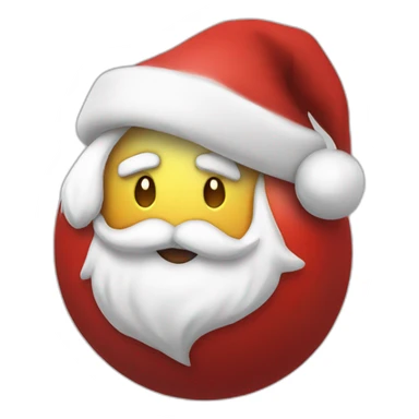 santa inside poke ball sticker