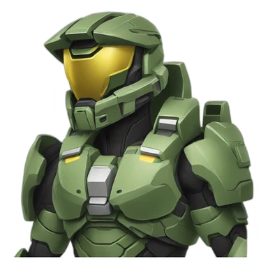 Halo Spartan anime sticker