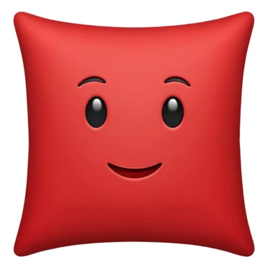 fancy red pillow sticker
