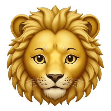 Human body lion face sticker