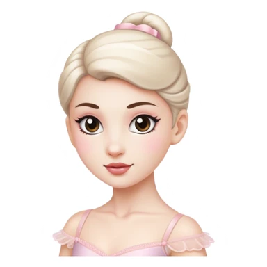 a ballerina white girl sticker