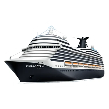 holland america cruise ship in rotterdam sticker