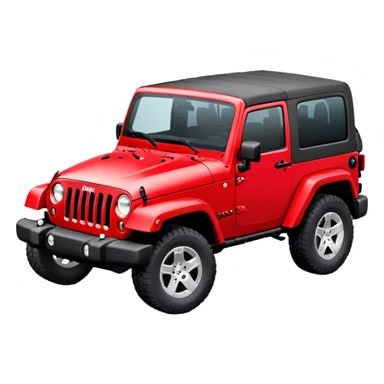 Jeep Wrangler - Jeep (Model Year: 2022) (Iconic colour: Red) sticker