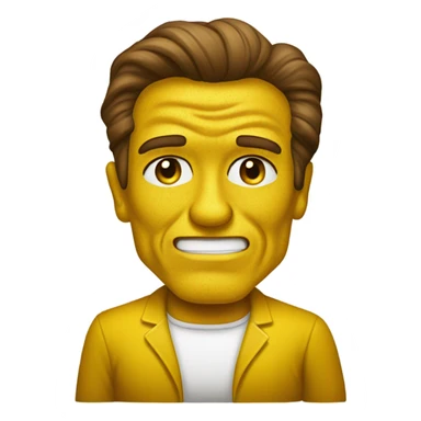 Arnold Schwarzenegger covered in mustard sticker