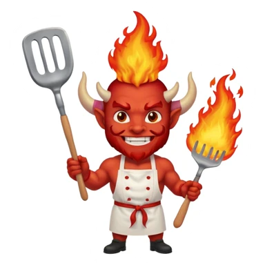 SATAN CHEF ATTITUDE  MORE  sticker