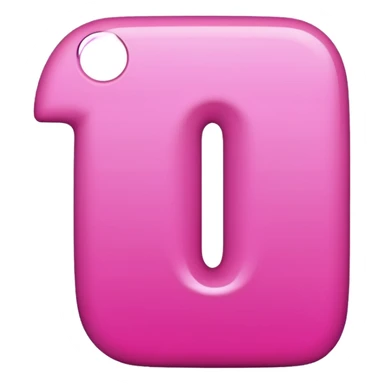 number one pink sticker