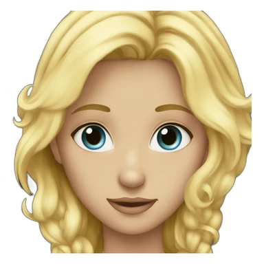 Blond au yeux bleu sticker