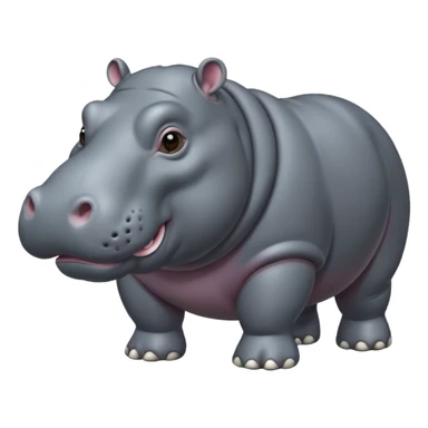 hippo sticker