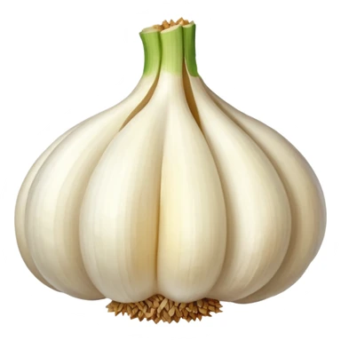 minced garlic emoji - garlic clove with minced garlic at one side sticker