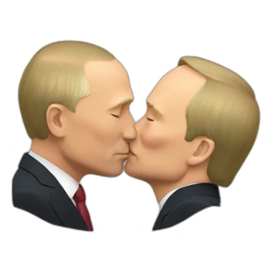 vladimir putin kiss sticker