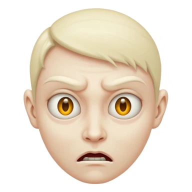 Devious face sticker