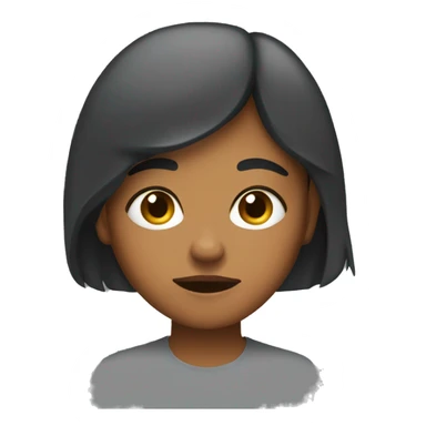 brownskin girl side eyeing with a “disgusted” face  sticker
