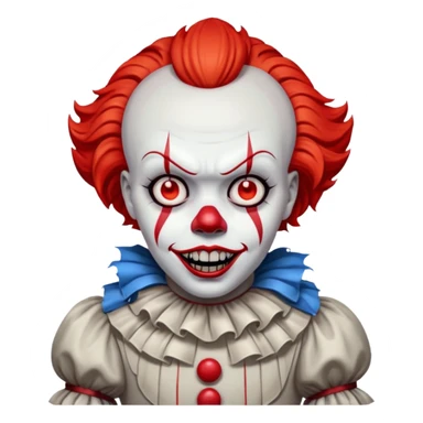 Pennywise faisant les lumières mortes sticker