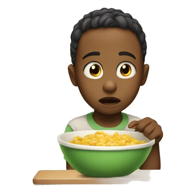 the child doesn't want to eat sticker