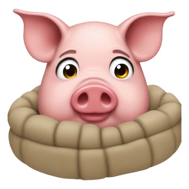 stinky pig with jordans sticker