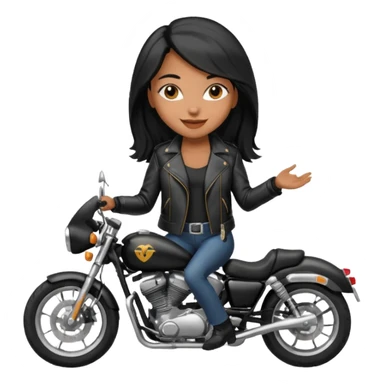 Mulher na moto sticker
