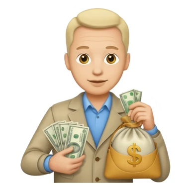 UNCLE WITH a bag OF MONEY sticker