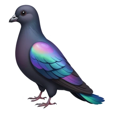 black pigeon sticker
