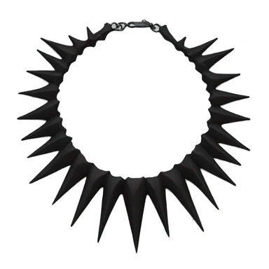 black spiked collar choker sticker
