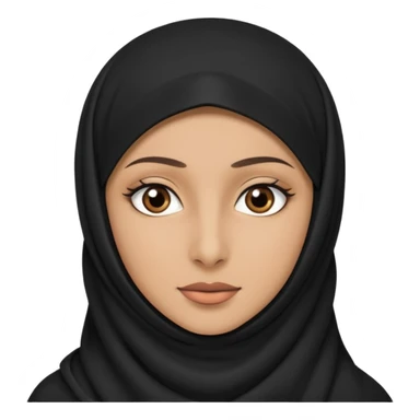 Muslim woman with niqab sticker