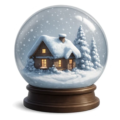 winter globe remove background sticker