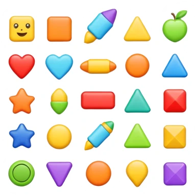 High resolution of toys sticker