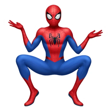 Spiderman full body doodle shock sticker