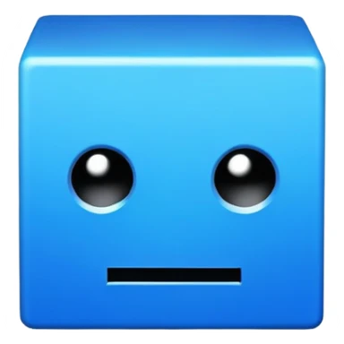 Geometry Dash cube character sticker