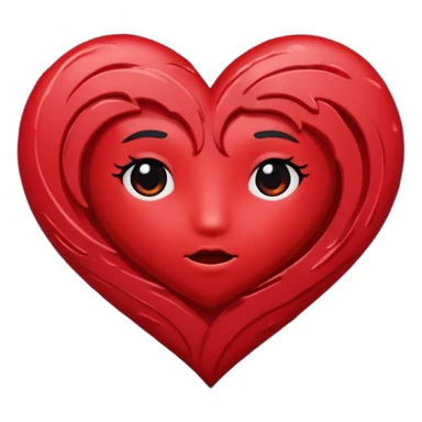 emo heart with night sky and falling leaves sticker