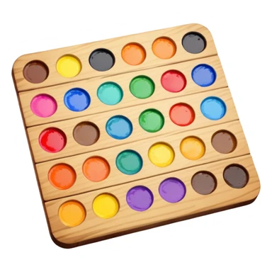 watercolor palette sticker
