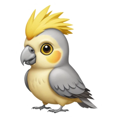 cockatiel bird looking left sticker
