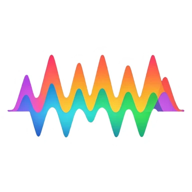 black audio spectrum, no color sticker