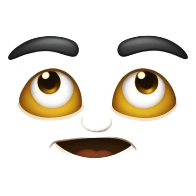 Make a side eye with a smirk emoji sticker