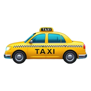 a neon taxi driving in a neon citya neon taxi driving in a neon city sticker