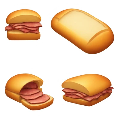 hot bread filled with meat sticker