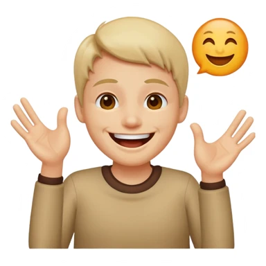 😂 this face on this body 🤷‍♂️ with a 6 above the left hand and a 7 above the right hand sticker