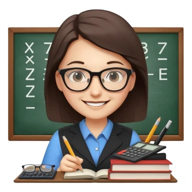 math teacher paraphenalia no apples add books sticker