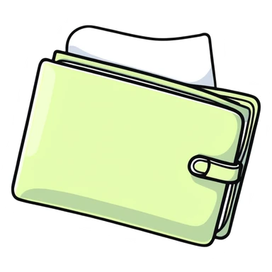 aesthetic white wallet sticker