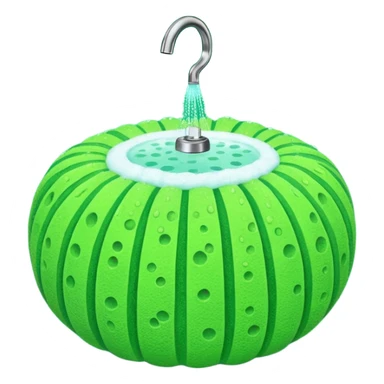 Shower loofah  sticker