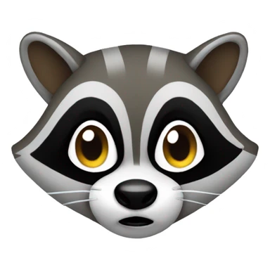 Hacking raccoon sticker