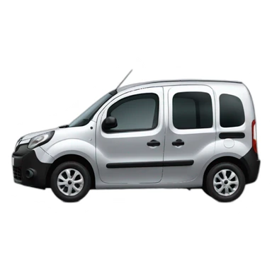 grey renault kangoo with glass windows sticker