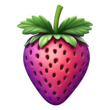 strawberry that is purple and had pink leaves sticker