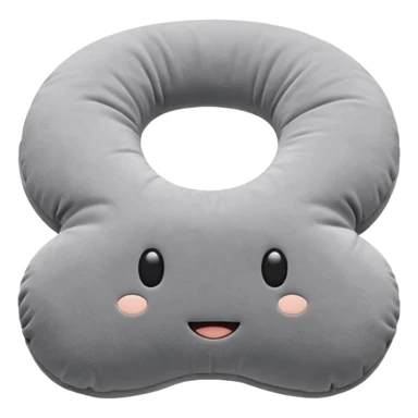 A plush travel pillow with gentle cushioning that wraps comfortably around the neck. sticker
