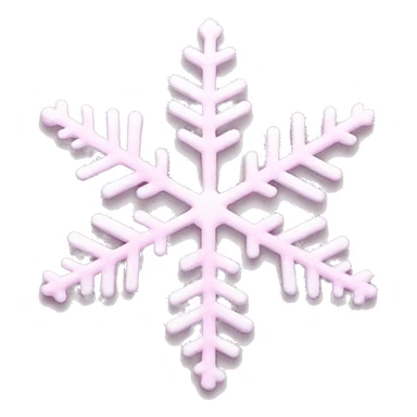 Light pink snowflake emoji sticker