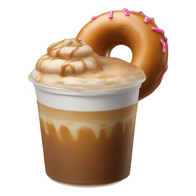 dunkin’ donuts caramel iced coffee light and sweet sticker