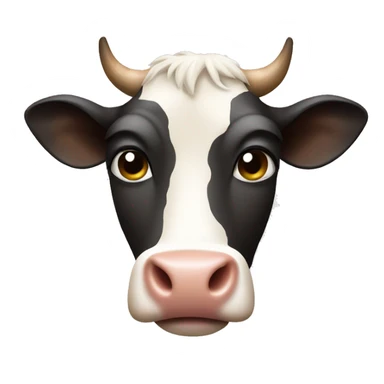 a cow with nipples sticker